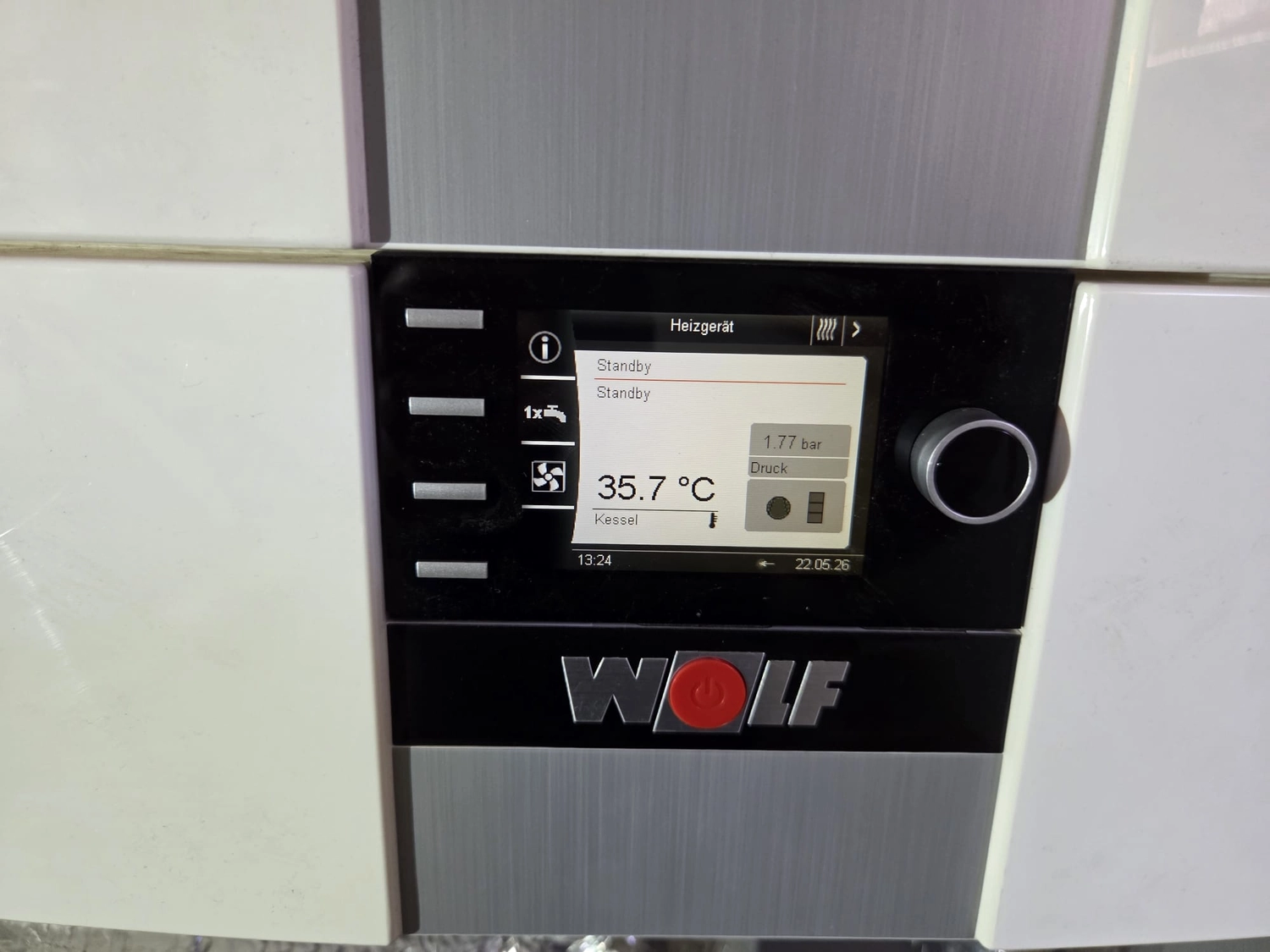Fißmann - Heizung Sanitär Lüftung - Ein Drehthermometer zur Verwendung in Heizsystemen.